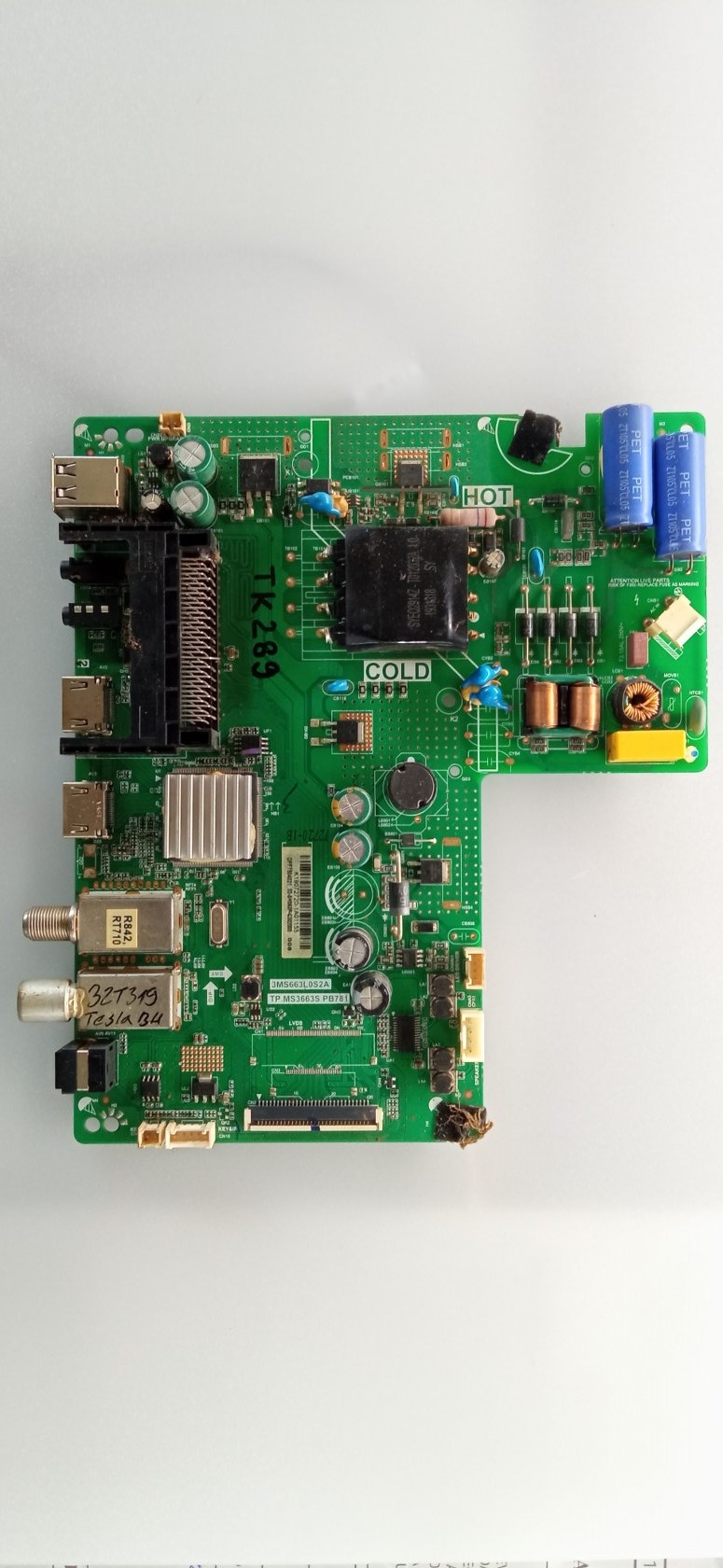 TK289 TESLA 32T319BH TP.MS3663S.PB781